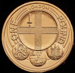 2010 Gold Proof £1 - Cities - London