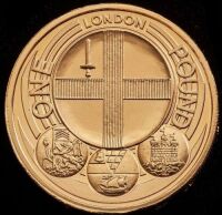 2010 Gold Proof &pound;1 - Cities - London