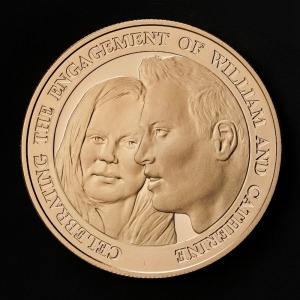 2010 Royal Engagement Alderney £5 Gold Proof Coin