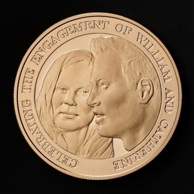 2010 Royal Engagement Alderney £5 Gold Proof Coin