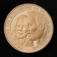 2010 Royal Engagement Alderney &pound;5 Gold Proof Coin