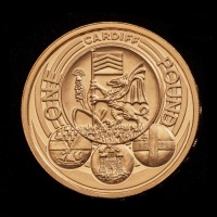 2011 Gold Proof &pound;1 - Cities - Cardiff