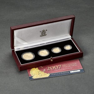 2007 Britannia Gold Proof Four Coin Set