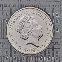 2018 Legend of the Ravens &pound;5 set of Gold, Silver, Silver Piedfort and BU