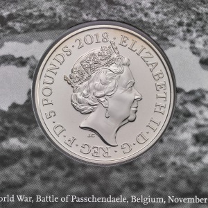 2018 Remembrance Day £5 Silver Proof, Piedfort and BU