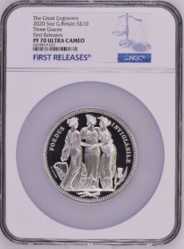 2020 Three Graces 5oz Silver NGC PF70