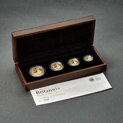 2008 Britannia Gold Proof Four Coin Set