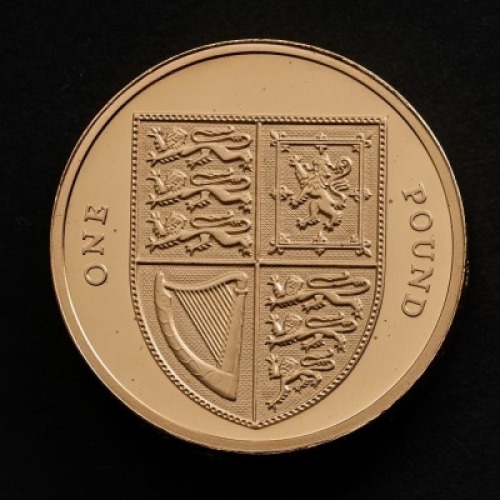 2009 Shield of Royal Arms Gold Proof &pound;1 Coin