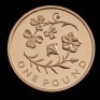 2013 Gold Proof &pound;1 Four Coin Set - Floral - 9
