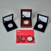 2019 A Century of Remembrance &pound;5 set of Gold, Silver, Silver Piedfort and BU