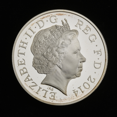 2014 &pound;5 4 Coloured Silver Proof coin set &ndash; Portrait of Britain