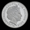 2015 &pound;5 Platinum Piedfort proof coin