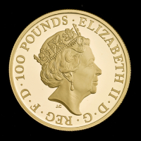 2021 The Queen's Beasts Gold Proof One Ounce Completer