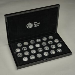 2018 The Great British Coin Hunt - A to Z 10p Silver Proof full set