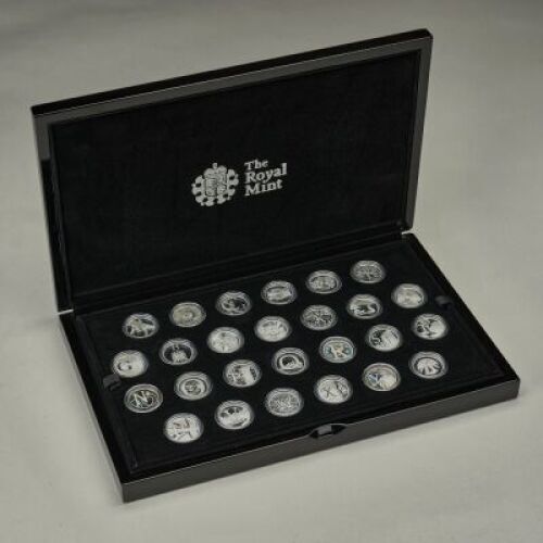 2018 The Great British Coin Hunt - A to Z 10p Silver Proof full set