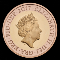 2017 Jane Austen &pound;2 Gold Proof