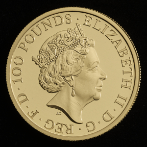 2019 The Queen's Beasts The Falcon of The Plantagenets Gold Proof one ounce