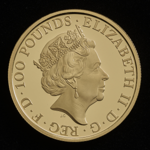 2019 The Queen's Beasts The Yale of Beaufort Gold Proof One Ounce
