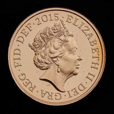 2015 £1 Gold Proof Royal Arms