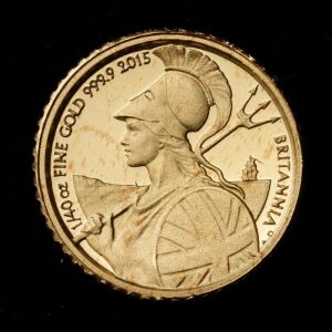 2015 Britannia Gold Fifty Pence 1/40th ounce