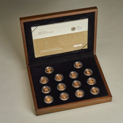 2008 25th Anniversary of the £1 coin Fourteen-coin set