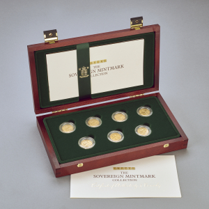 1911 - 1926 George V Sovereign Mintmark Collection 7 coin set