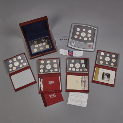 1997 - 2004 United Kingdom Deluxe Proof sets