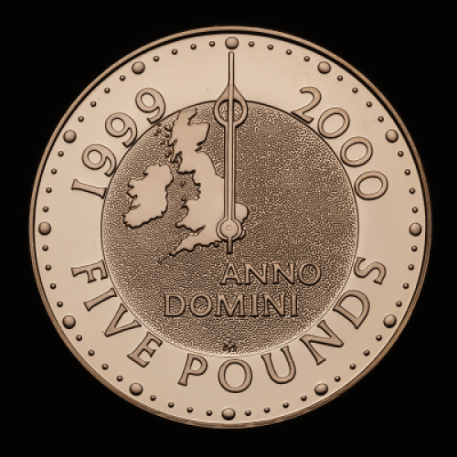 2000 Millennium 1999 &pound;5 Gold (22 carat) 39.94gms