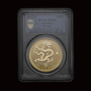 2012 Australia Gold Year of the Dragon MS68