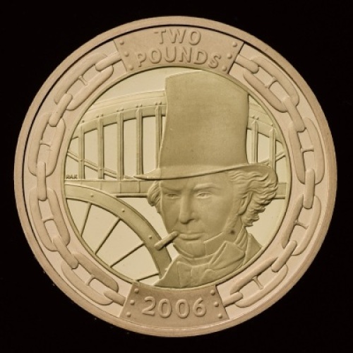 2006 Brunel Gold proof &pound;2 2 coin set