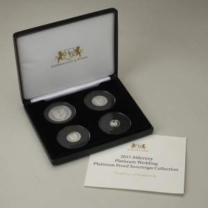 2017 Platinum wedding anniversary four coin set