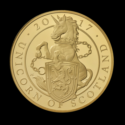 2017 Unicorn of Scotland Gold Proof Kilo