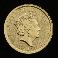 2019 Britannia Gold &pound;25 1/4 ounce