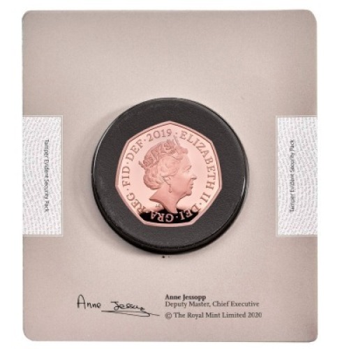 2019 D-Day Landings Gold Proof Piedfort 50p Trial of the Pyx