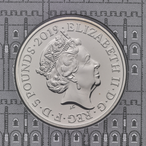 2019 Legend of the Ravens &pound;5 set of Gold, Silver, Silver Piedfort and BU