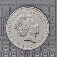 2019 Legend of the Ravens &pound;5 set of Gold, Silver, Silver Piedfort and BU