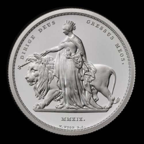 2019 Una and the Lion Silver Proof &pound;5