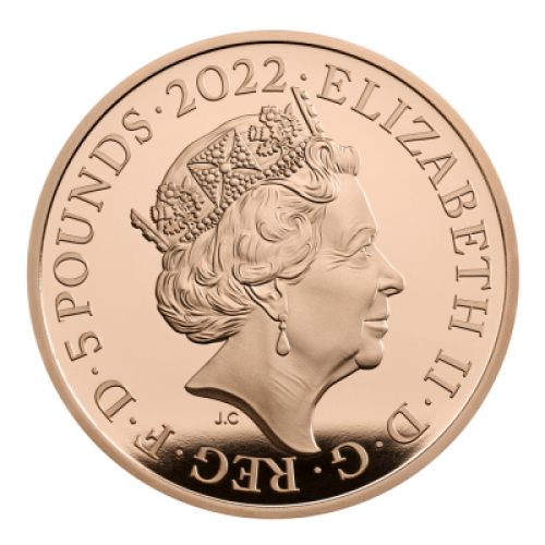 2022 100th Anniversary of the Discovery of Tutankhamun's Tomb Gold Proof &pound;5