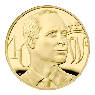 2022 40th Birthday of HRH The Duke of Cambridge 5oz Gold Proof