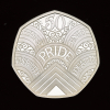 2022 50 Years of Pride - 50p Silver Proof Trial Piece - 2