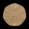2022 50 Years of Pride 50p Gold Proof Piedfort Trial Piece - 2