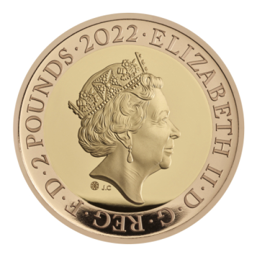 2022 Celebrating 25 Years of the &pound;2 - Gold Proof