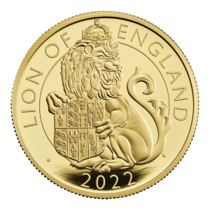 2022 Royal Tudor Beasts The Lion Of England 2oz Gold Proof