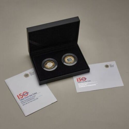 2013 150th Anniversary London Underground &pound;2 Piedfort Two coin set
