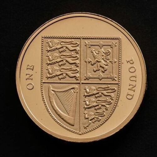 2009 Shield of Royal Arms Gold Proof &pound;1 Coin