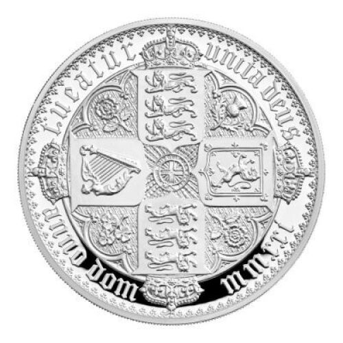 2021 Gothic Crown Quartered Arms 1kg Silver Proof Coin