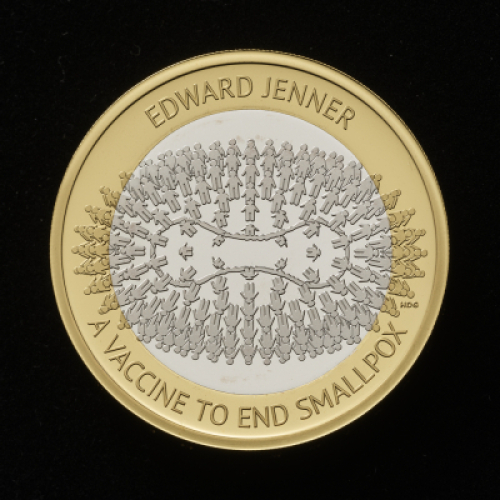 Edward Jenner 2023 &pound;2 Silver Proof Trial Piece