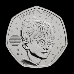 Harry Potter 2022 50p Brilliant Uncirculated Trial Piece