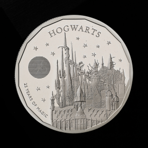 Hogwarts School of Witchcraft and Wizardry 2023 2oz Silver Proof Trial Piece