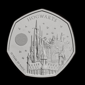 Hogwarts School of Witchcraft and Wizardry 2023 50p Brilliant Uncirculated Trial Piece